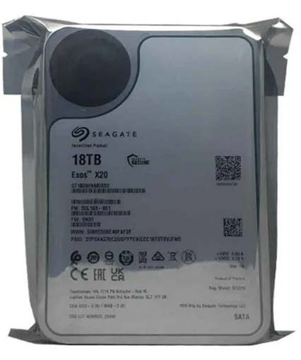 HDD Seagate Exos X20 18TB SATA 6Gb/s 7200 rpm ST18000NM003D