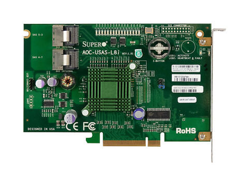 RAID контроллер Supermicro 8 портов SAS - 1 x SAS x4 SAS 300, AOC-USAS-L8I