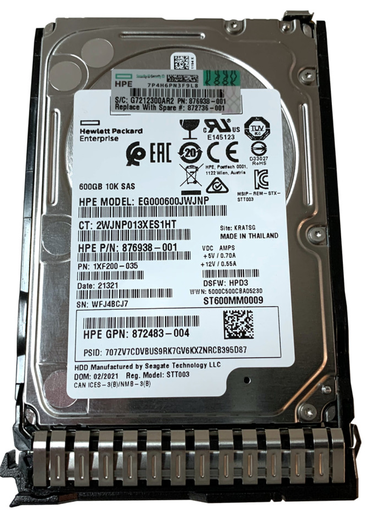 Серверный HDD HP 2.5" 600 ГБ 12Gb/s SAS 10K SFF SC HP 872477-B21 872736-001