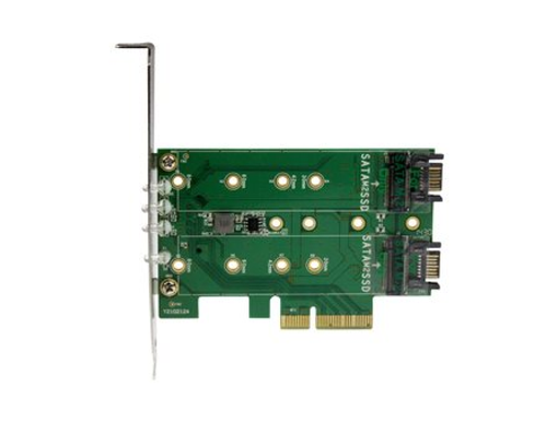 Адаптер StarTech 3 порта M.2 SSD 1 x PCIe (NVMe) M.2, 2 x SATA III M.2 - PCIe 3.0, PEXM2SAT32N1