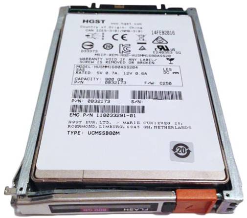 HDD EMC 800GB SSD SAS 12Gb 2.5