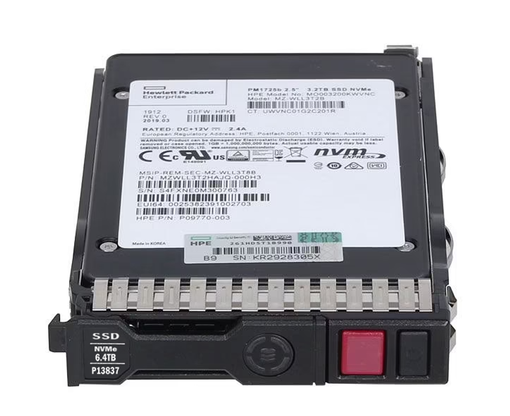 SSD HPE 6.4TB NVMe X4 2.5 MU P4610 P13703-B21 P13837-001