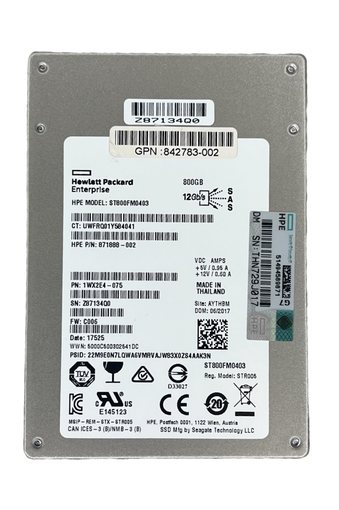 Жесткий диск HDD SAS HPE 800GB 2.5" ST800FM0403