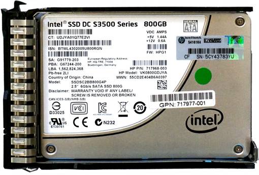 SSD SATA HPE\Intel 800GB 2.5" SSDSC2BB800G4P