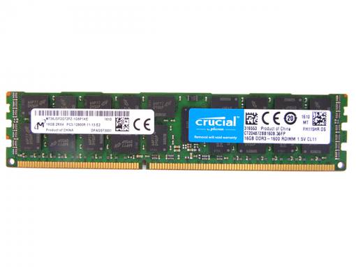 Оперативная память Micron/Crucial 16GB PC3-12800R MT36JSF2G72PZ-1G6E1