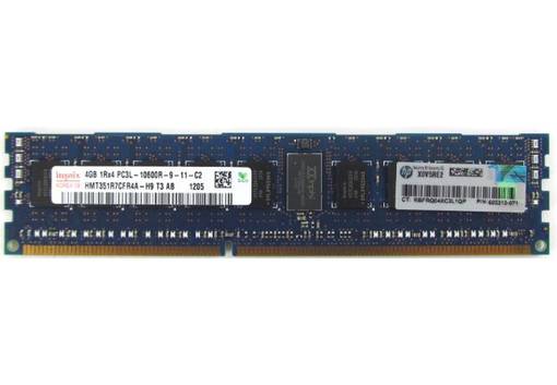 Оперативная память HPE 4GB 1Rx4 PC3L-10600R 604504-B21