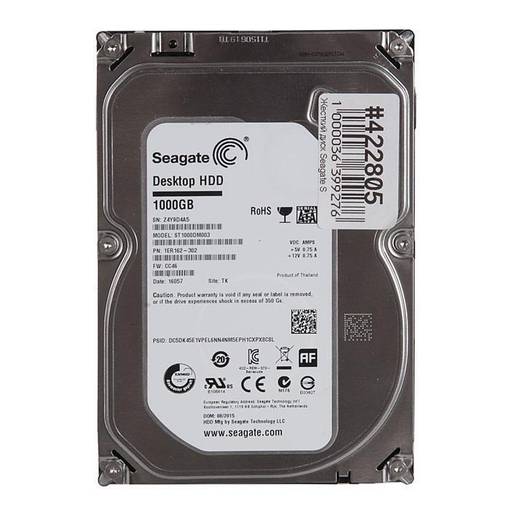 Жесткий диск HDD SATA Seagate 1000GB 3.5" ST1000DM003