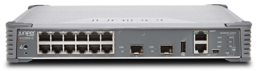 Коммутатор безвентиляторный Juniper POE+ 12x1GbE & 2xSFP+ EX2300-C-12P