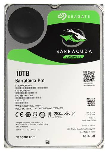 Жесткий диск HDD SATA Seagate 10TB 3.5" ST10000DM0004