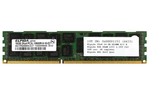 Оперативная память Elpida 16GB 2Rx4 PC3L-10600R EBJ17RG4EBWA-DJ-F
