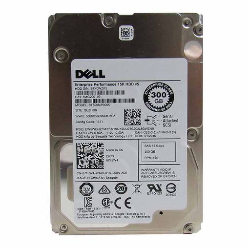 Жесткий диск HDD SAS Dell 300GB 15K 2.5" 07FJW4
