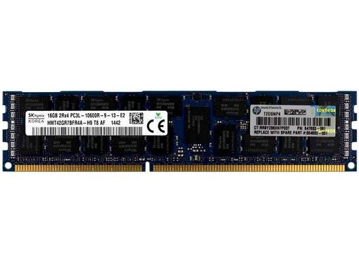 Оперативная память HPE 16GB 2Rx4 PC3L-10600R 647653-081