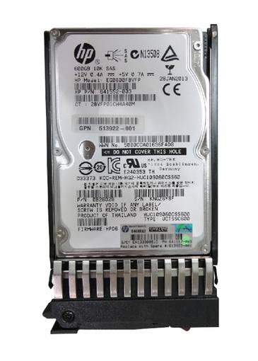 Жесткий диск HDD SAS HPE 600GB 10K 2.5" 613922-001