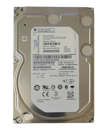 Жесткий диск HDD SAS Lenovo/IBM 6TB 7.2K 3.5" 00RX911