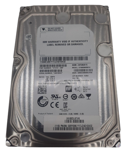 Жесткий диск HDD SAS IBM 6TB 7.2K 3.5" 00RY086