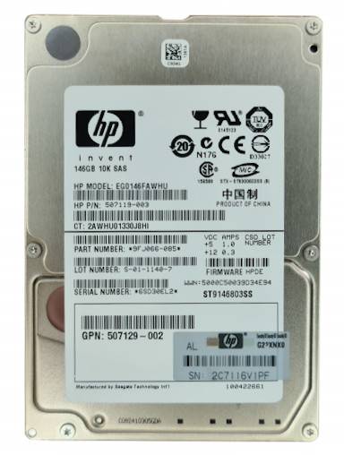 Жесткий диск HDD HPE 146GB 10K 2.5" 507119-003