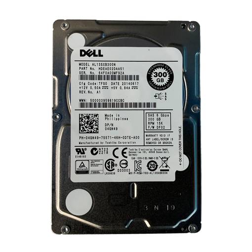 Жесткий диск HDD SAS Dell 300GB 15K 2.5" 04GN49