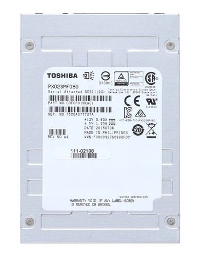SSD SAS Toshiba 800GB 2.5" PX02SMF080