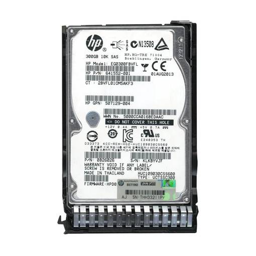 Жесткий диск HDD SAS HPE 300GB 2.5" EG0300FBVFL